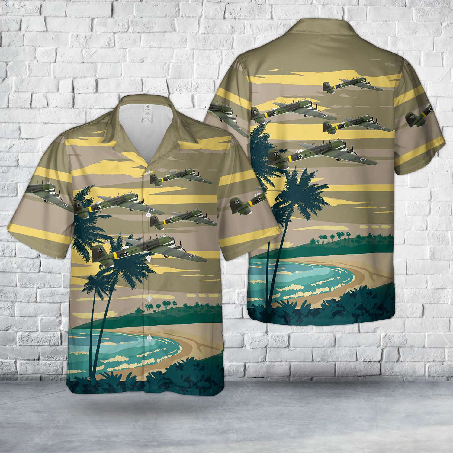German Air Force Luftwaffe Focke-Wulf Fw-200 Condor German Patrol Bomber Hawaiian Shirt Gift for Men Dad Father Gift for Men Dad Father