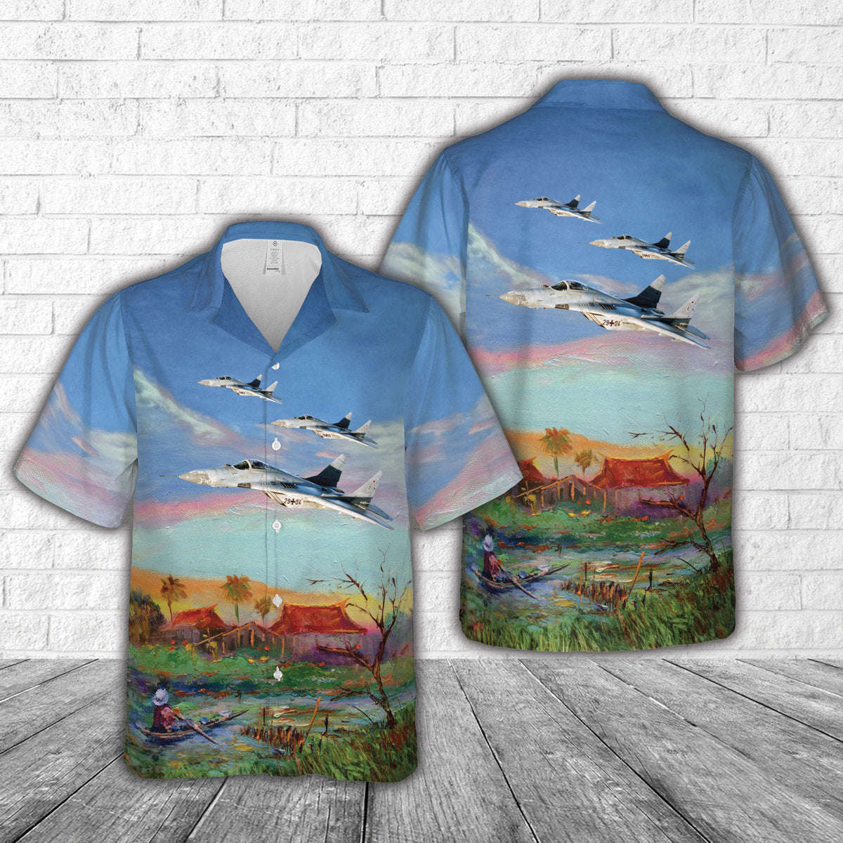 German Air Force Luftwaffe MiG-29 Hawaiian Shirt Gift for Men Dad Father Gift for Men Dad Father