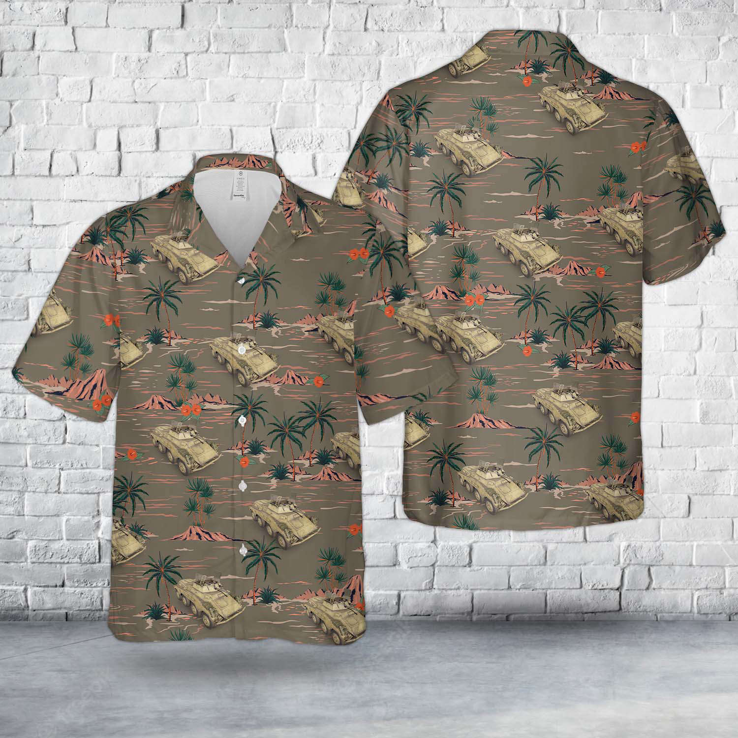 German Army s.Pz.Sp.Wg. (2 cm KwK 30 L/55) Sd.Kfz. 234/1 Hawaiian Shirt Gift for Men Dad Father Gift for Men Dad Father