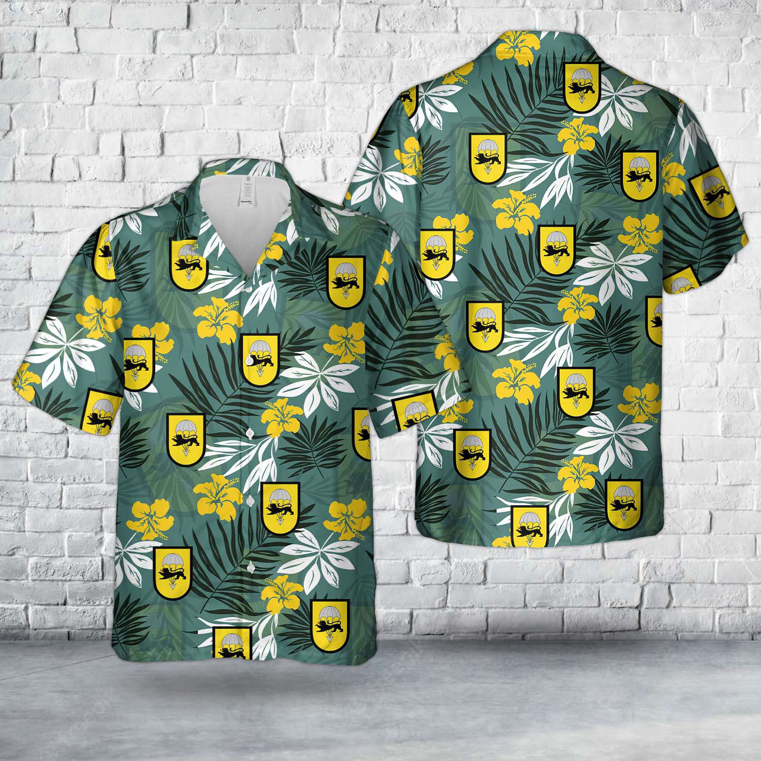 German Bundeswehr Fallschirmjägerbataillon 271 (FschJgBtl 271) Hawaiian Shirt Gift for Men Dad Father Gift for Men Dad Father