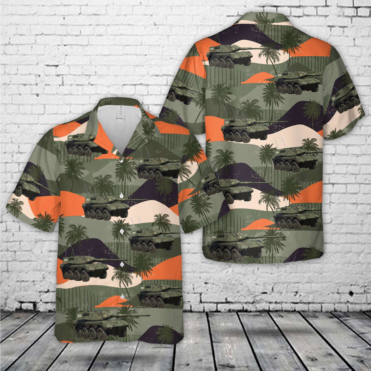 Germany Bundeswehr Radkampfwagen 90 Hawaiian Shirt Gift for Men Dad Father Gift for Men Dad Father