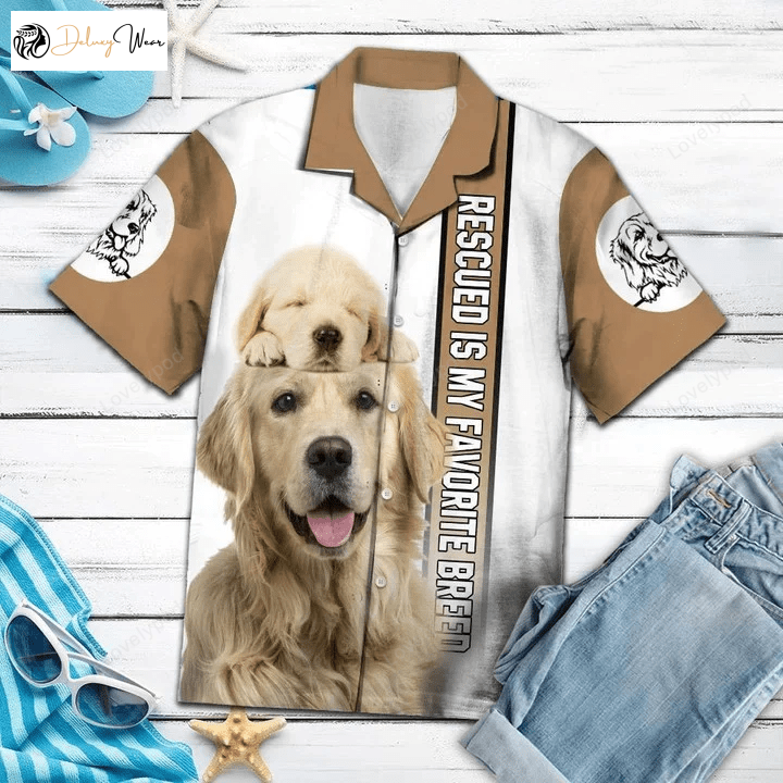 Golden Retriever Hawaiian Shirt Gift for Men Dad Father: Embrace My Favorite Breed!