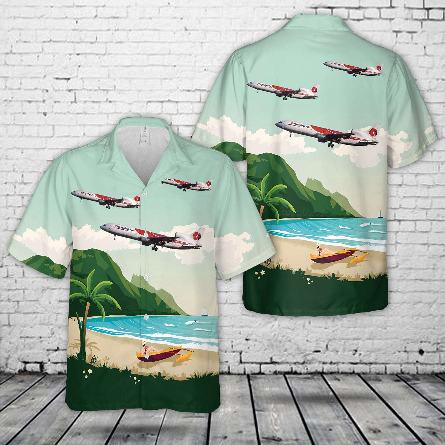 Hawaiian Airlines Lockheed L-1011 Tristar Hawaiian Shirt Gift for Men Dad Father Gift for Men Dad Father