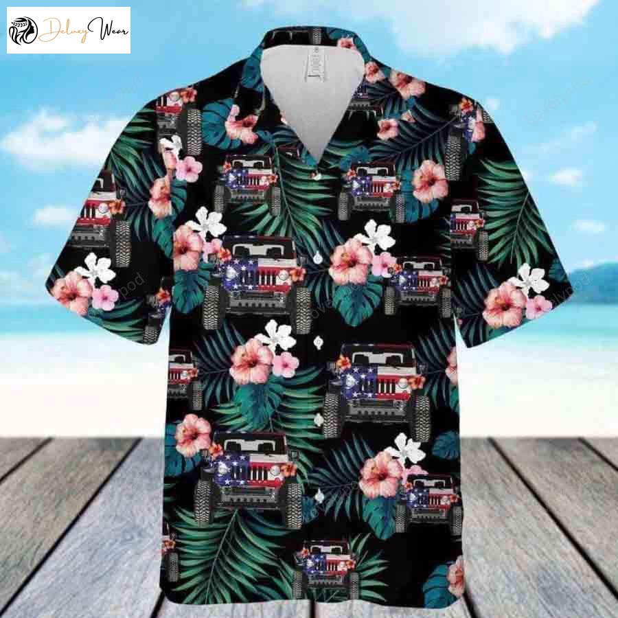 Hawaiian Aloha Shirts: American Flag 4th of July Jee – Celebrate Independence Day in Style!