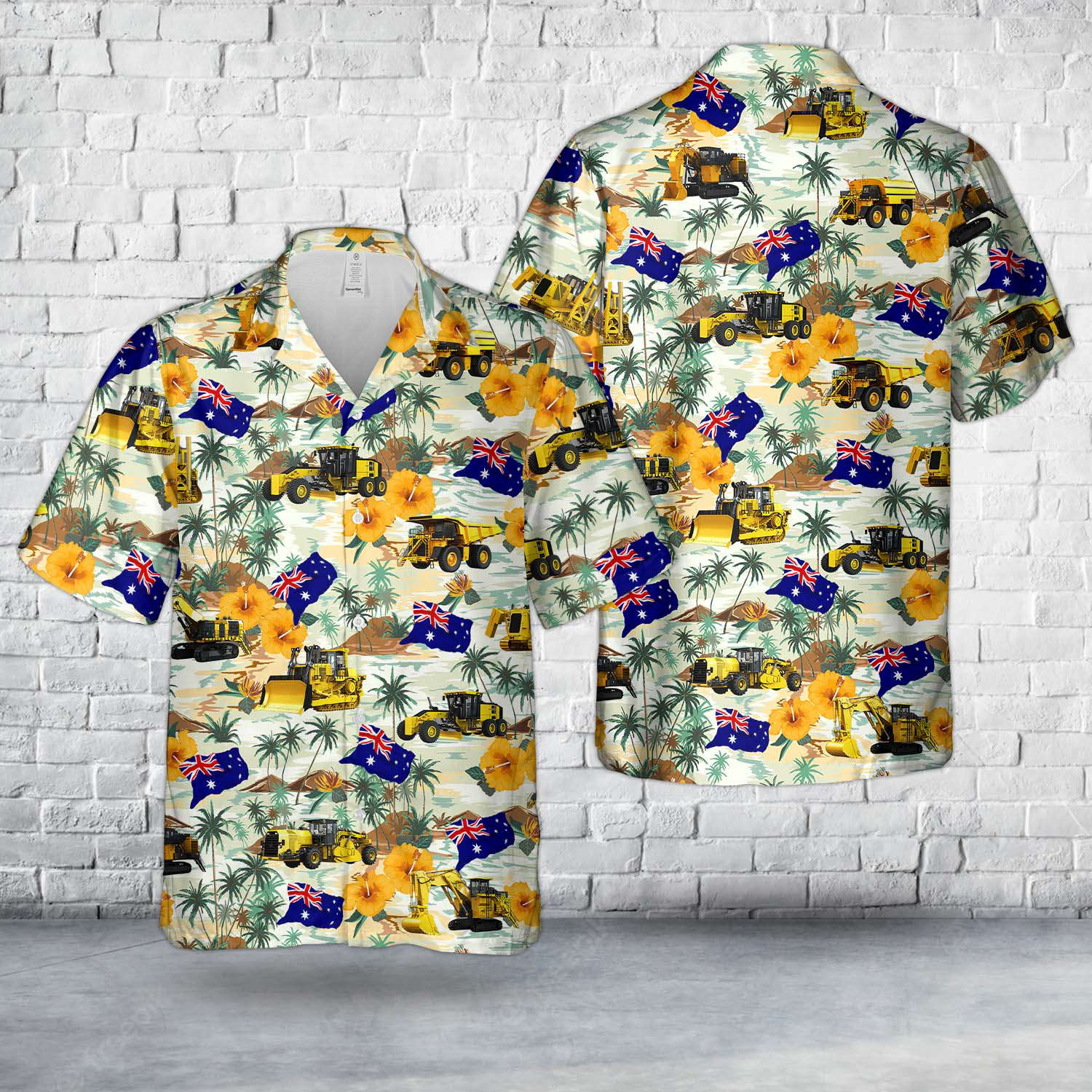 Heavy Mining Equipment Australia Hawaiian Shirt Gift for Men Dad Father Gift for Men Dad Father