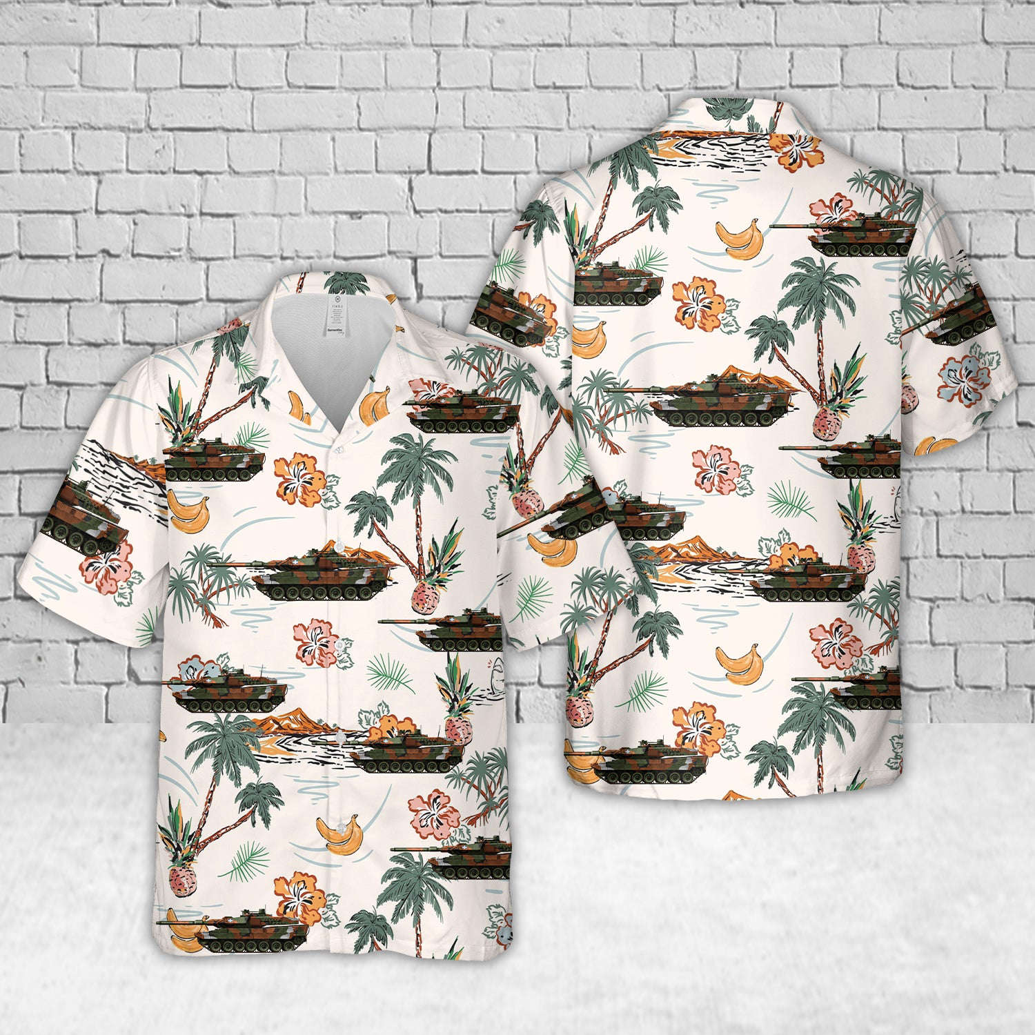 Hellenic Army Leopard 2A6 HEL Hawaiian Shirt Gift for Men Dad Father Gift for Men Dad Father