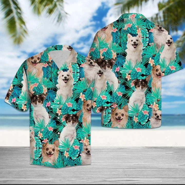I Love Chihuahua Tropical Jungle Hawaiian Shirt Gift for Men Dad Father – Stylish & Fun Summer Attire