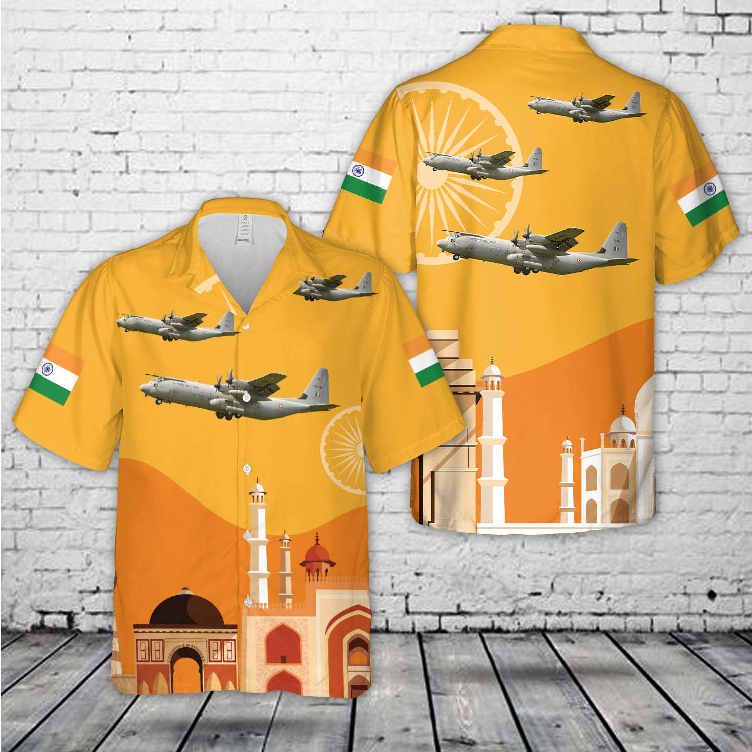 Indian Air Force Lockheed C-130J-30 ‘KC-3801’ Hawaiian Shirt Gift for Men Dad Father Gift for Men Dad Father