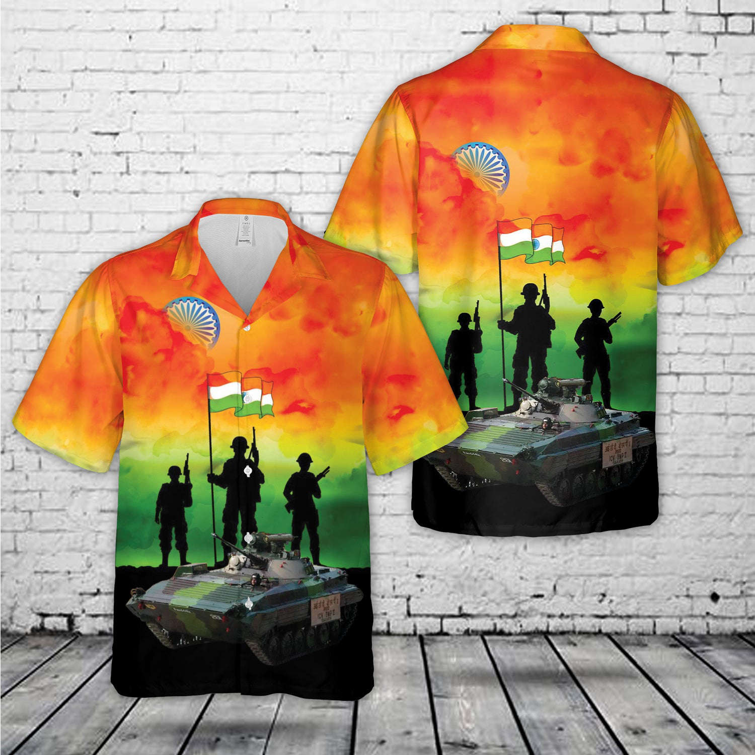 Indian Army BMP-2 “Sarath”, Happy Independence Day India Hawaiian Shirt Gift for Men Dad Father Gift for Men Dad Father