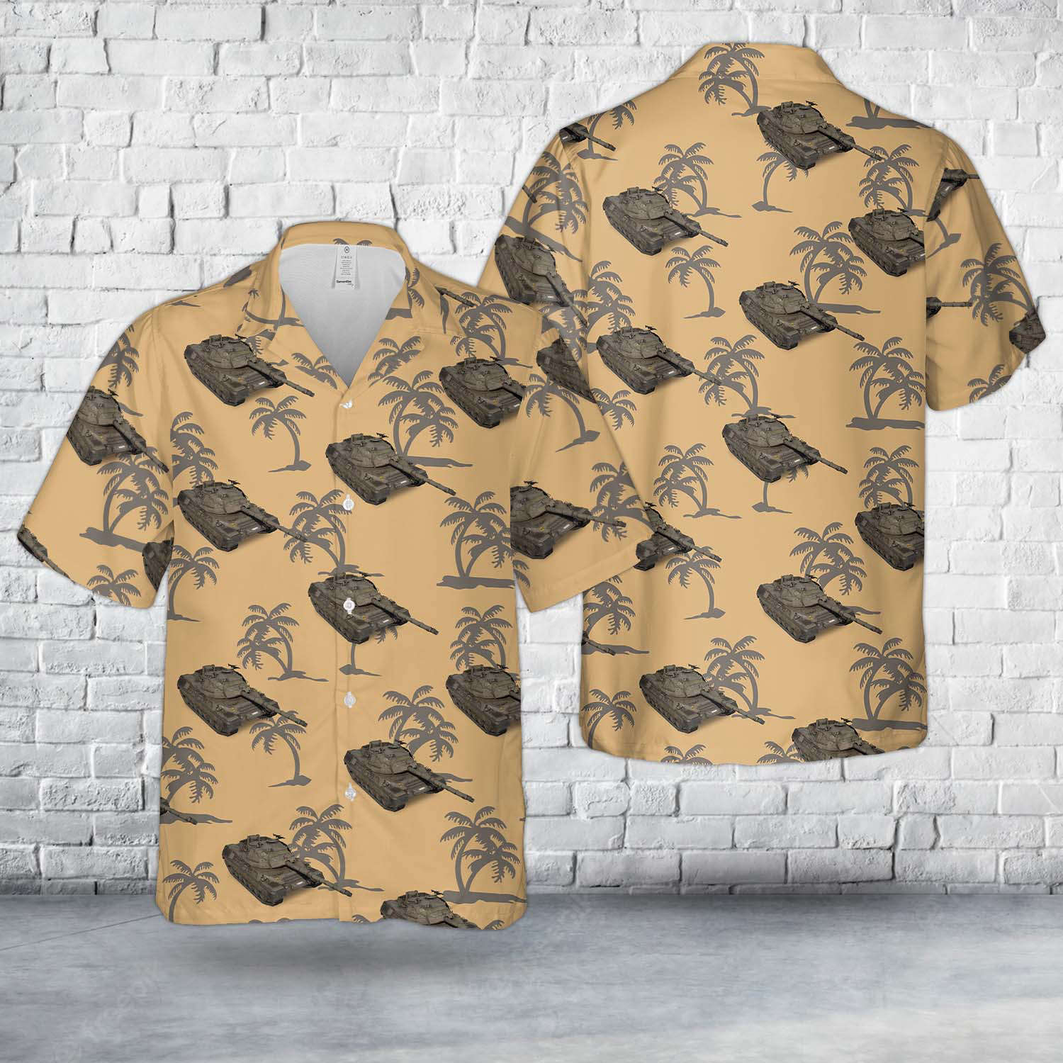Italian Army Leopard 1A5 Hawaiian Shirt Gift for Men Dad Father Gift for Men Dad Father