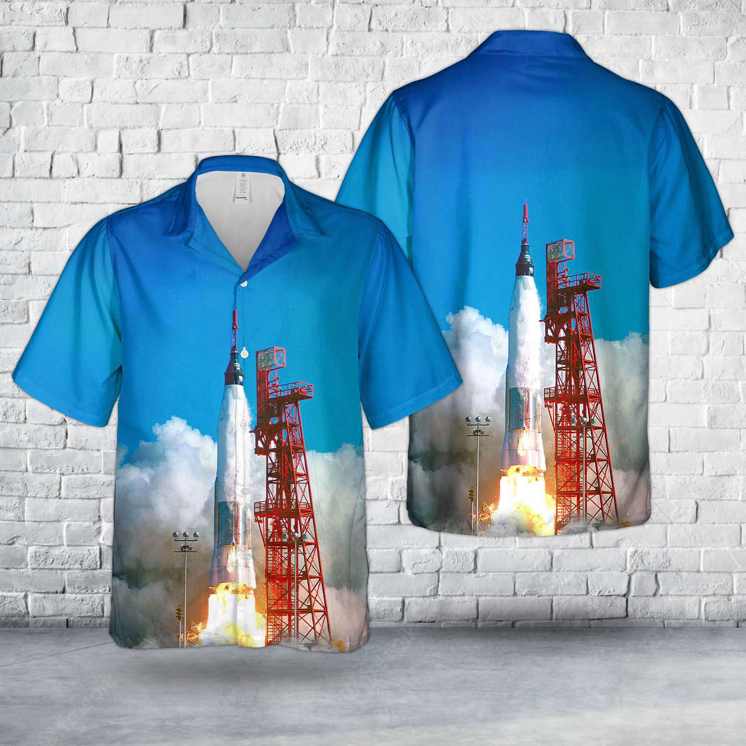 Launch of Friendship 7, NASA’s first orbital flight Hawaiian Shirt Gift for Men Dad Father Gift for Men Dad Father