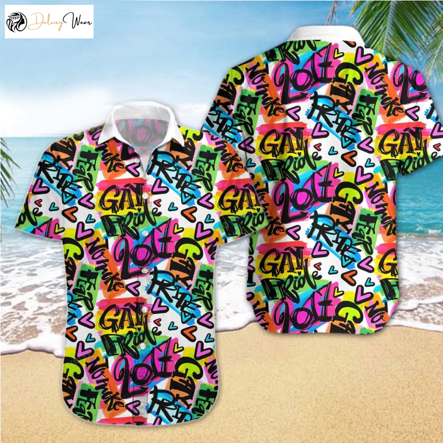LGBT Pride Hawaiian 3D Men Shirt: Celebrate Queer Community & LGBT History Month