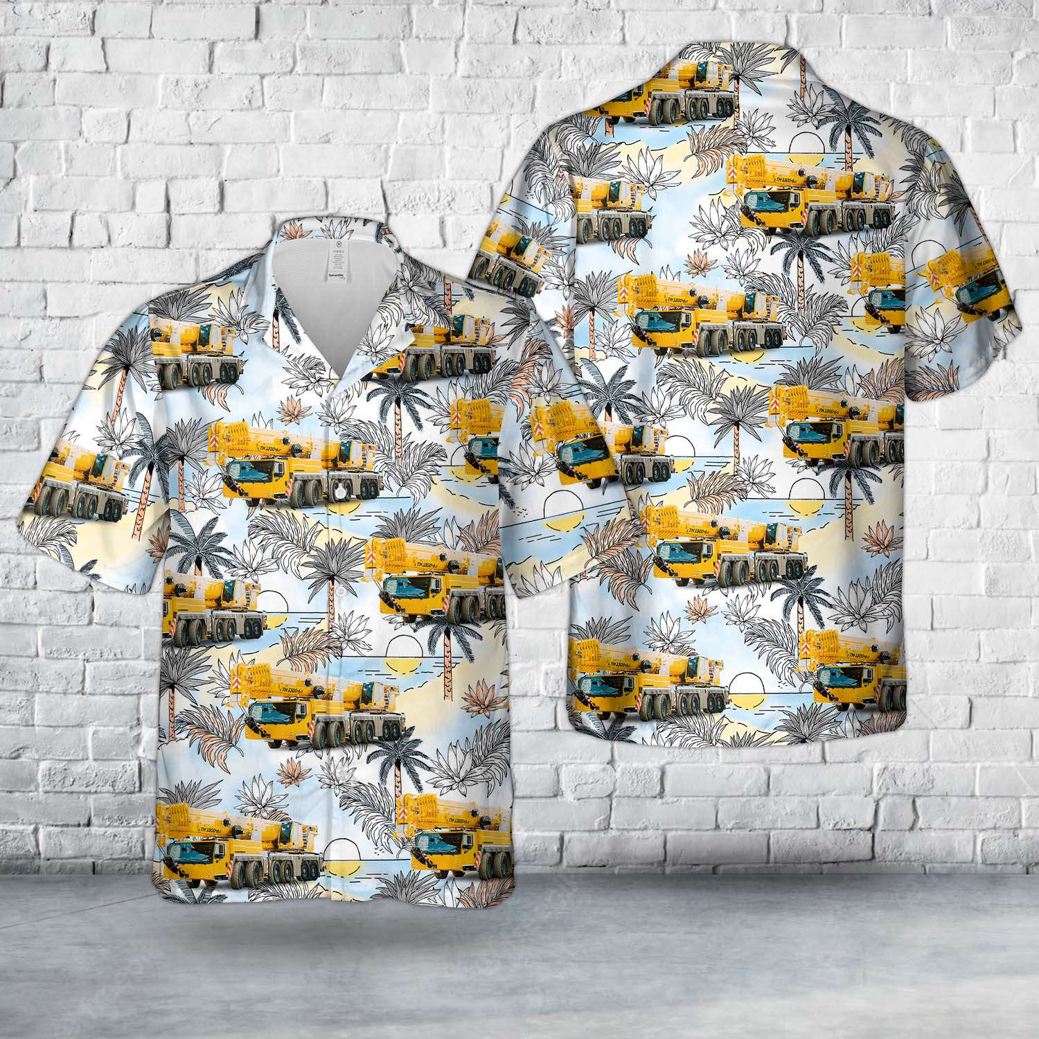 Liebherr Telescopic Mobile Cranes LTM 1300-6.3 Crane Operator Hawaiian Shirt Gift for Men Dad Father Gift for Men Dad Father