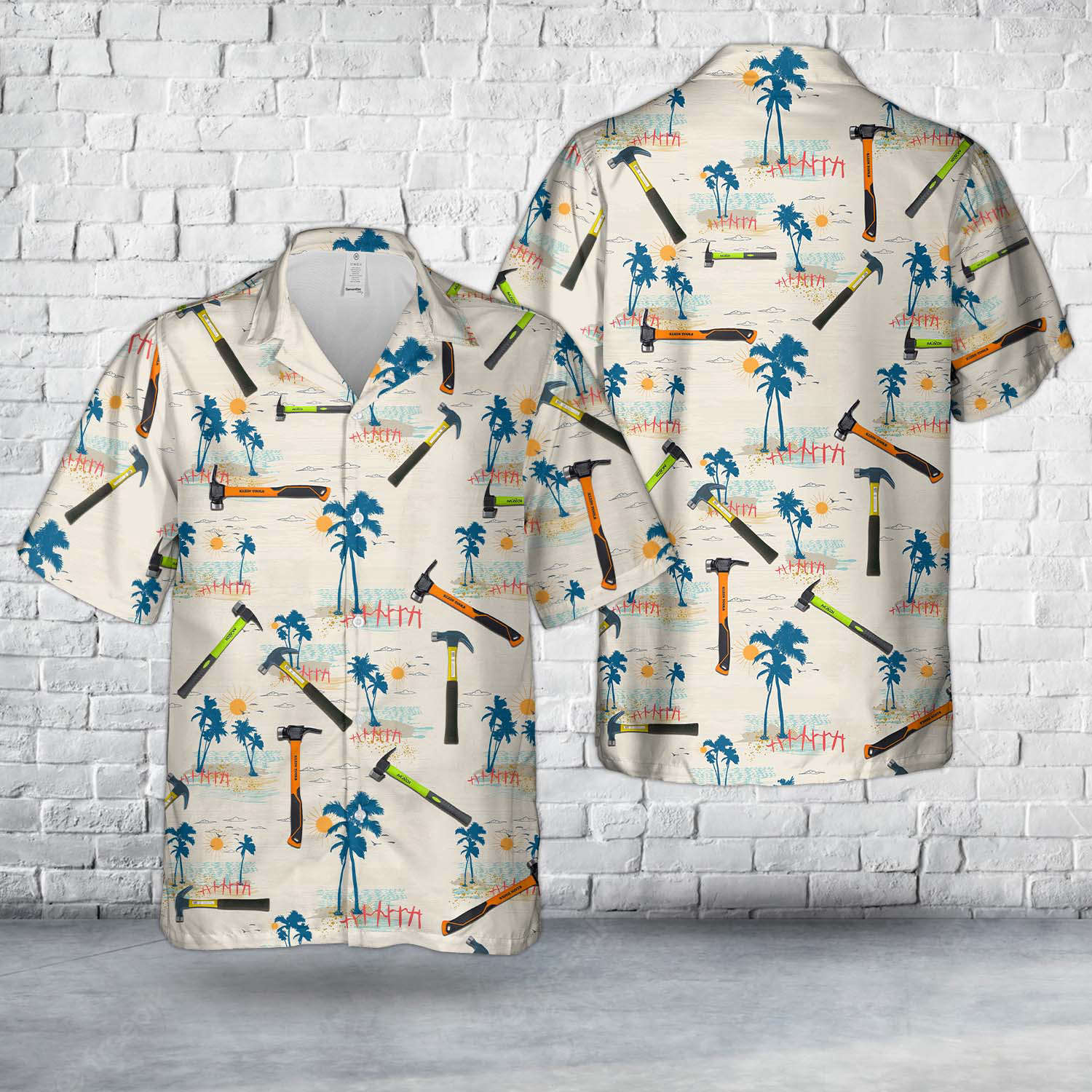 Lineman’s Claw-Milled Hammer Hawaiian Shirt Gift for Men Dad Father Gift for Men Dad Father