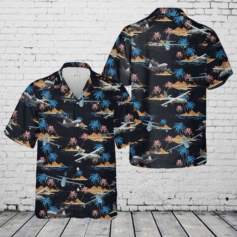Lockheed EC-130 Hawaiian Shirt Gift for Men Dad Father Gift for Men Dad Father