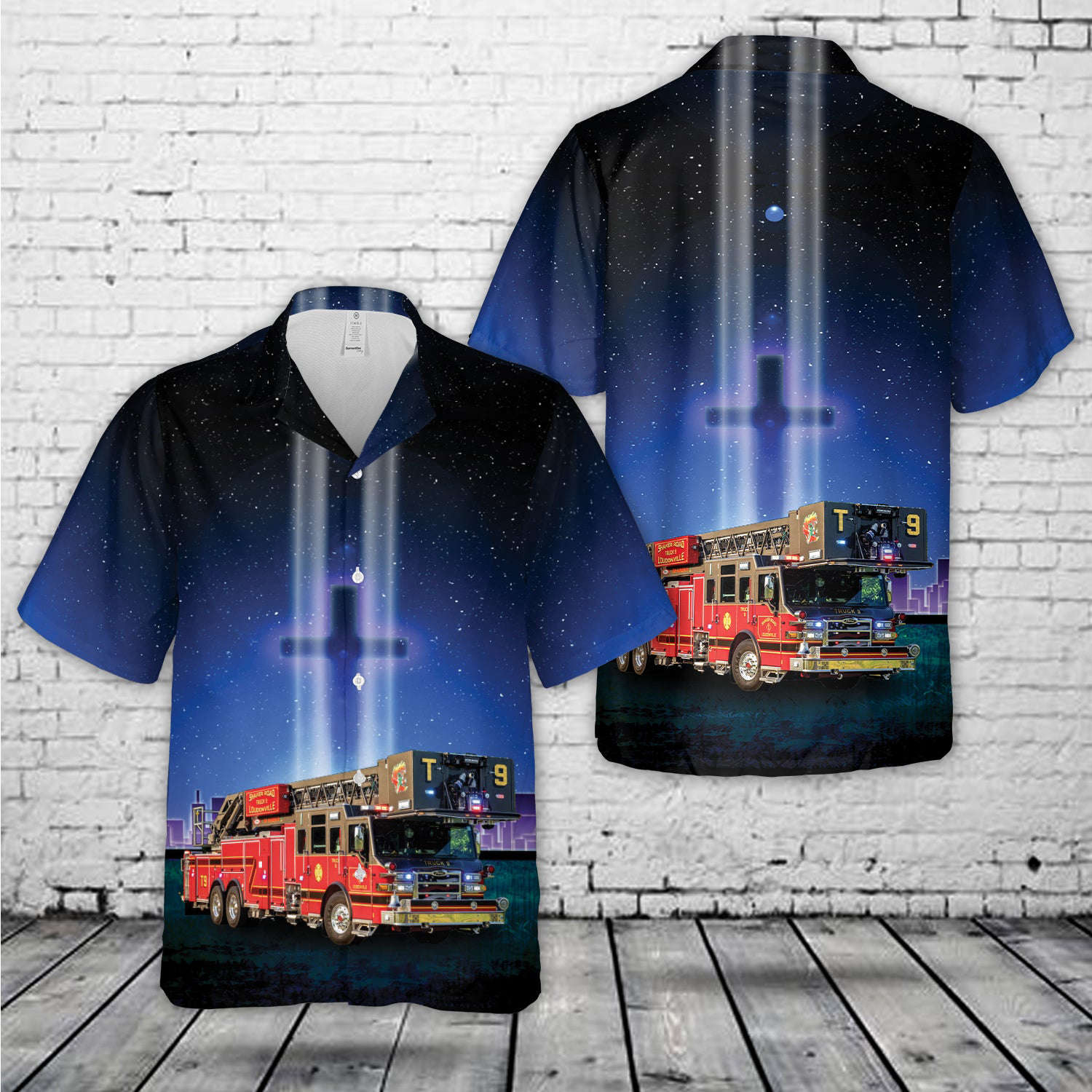 Loudonville, New York, Shaker Road Loudonville Fire Department, Never Forget The 9/11 Memorial Hawaiian Shirt Gift for Men Dad Father Gift for Men Dad Father
