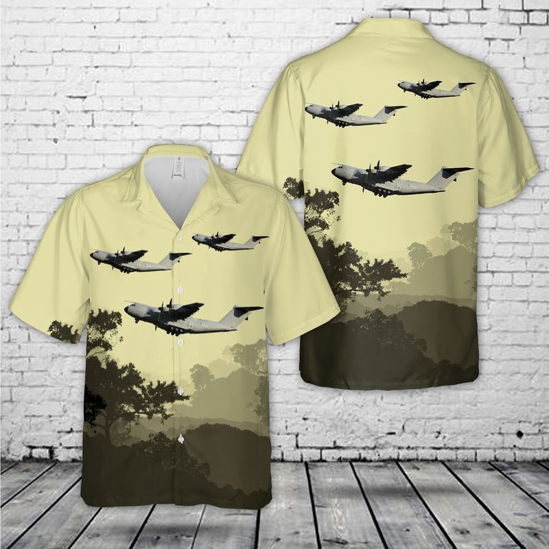 Luxembourg Armed Forces Airbus A400M Hawaiian Shirt Gift for Men Dad Father Gift for Men Dad Father
