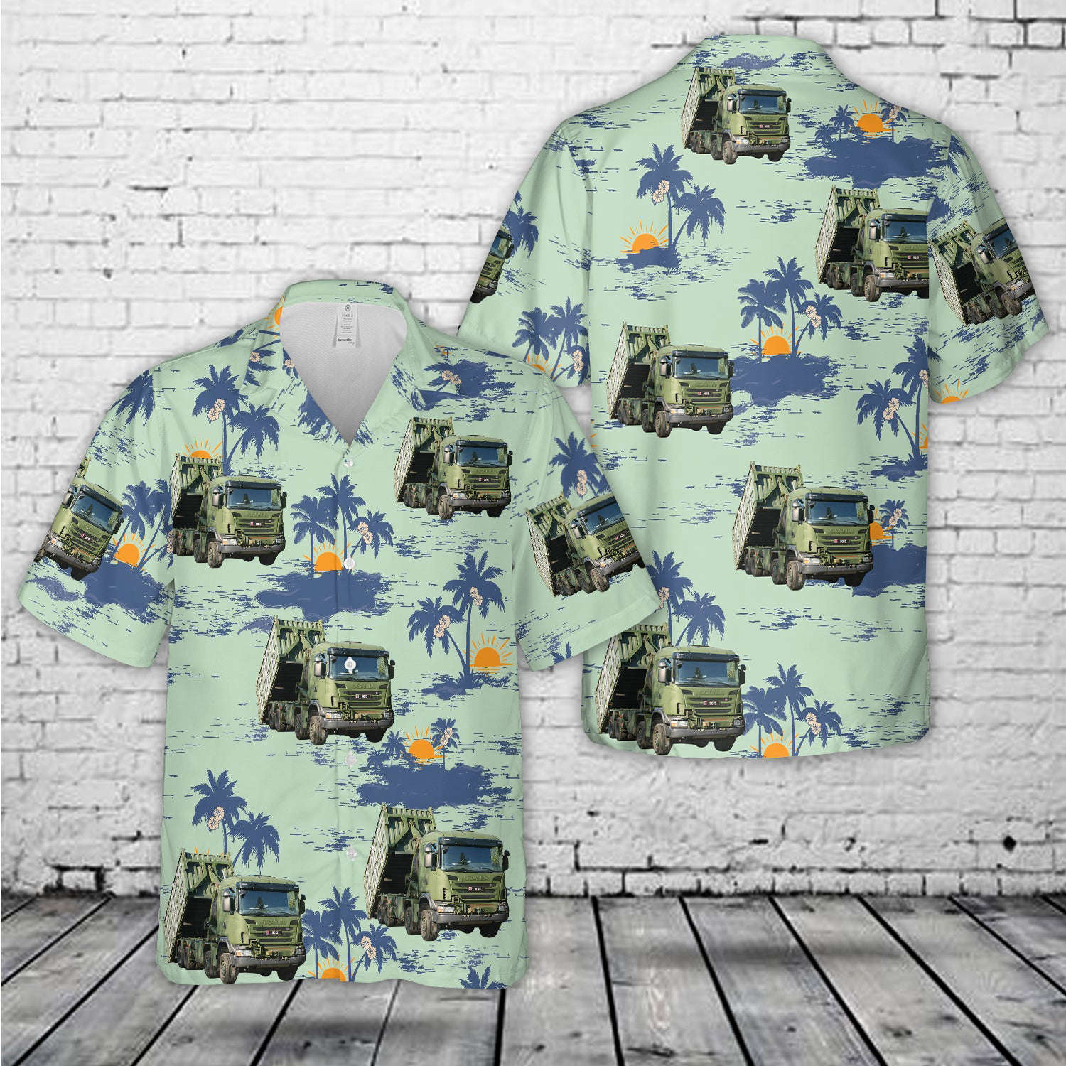 Luxembourg Army Scania 8×8 Vehicle Hawaiian Shirt Gift for Men Dad Father Gift for Men Dad Father