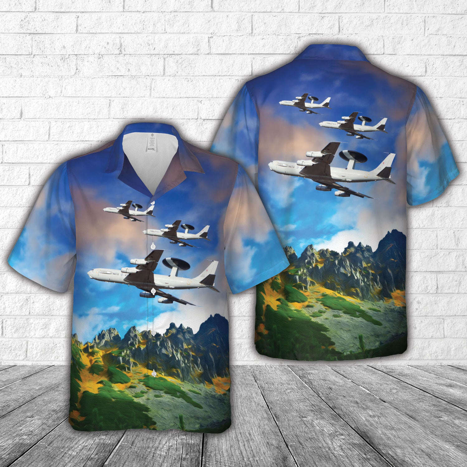 LX-N90459 – NATO Boeing E-3A Sentry AWACS Hawaiian Shirt Gift for Men Dad Father Gift for Men Dad Father