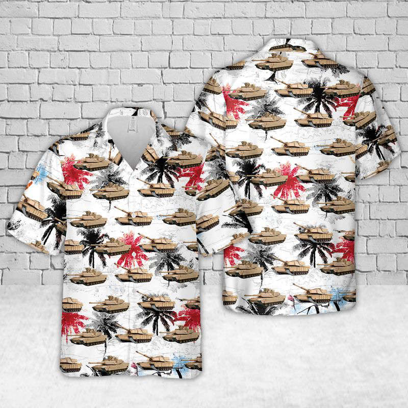 M1 Abrams Hawaiian Shirt Gift for Men Dad Father Gift for Men Dad Father