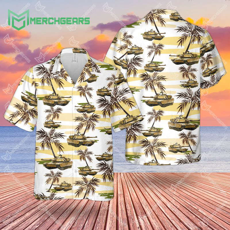 M1 Abrams Tank Hawaiian Shirt Gift for Men Dad Father Gift for Men Dad Father