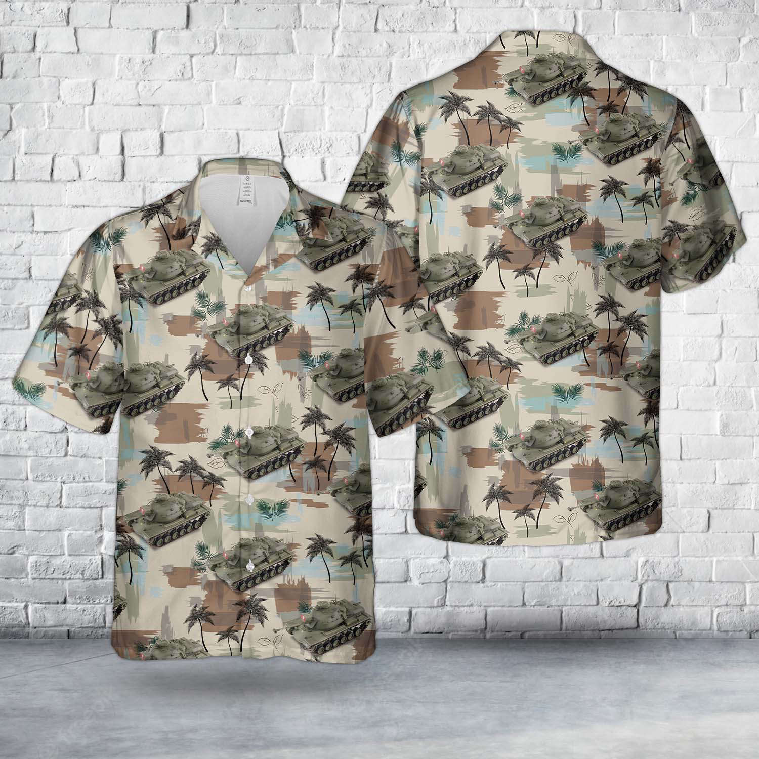 M48A3 Patton DEATH 1st Tank Bttn. C Company U.S. Army Vietnam 1970 Hawaiian Shirt Gift for Men Dad Father Gift for Men Dad Father