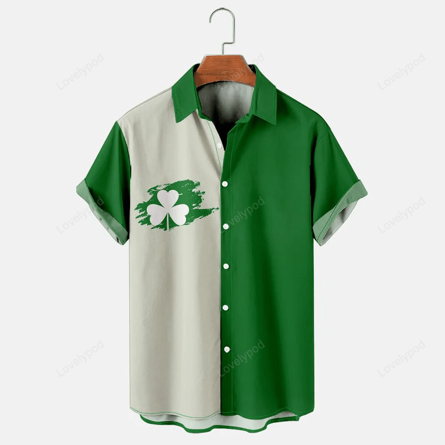 Shop Men s St Patrick s Hawaiian Shirt Gift for Men Dad Fathers Clover Gnome – Perfect St Patrick s Day Gifts