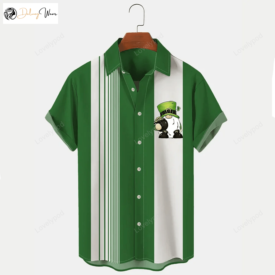Shop Men s St Patrick s Hawaiian Shirt Gift for Men Dad Fathers Clover Gnome – Perfect St Patrick s Day Gifts
