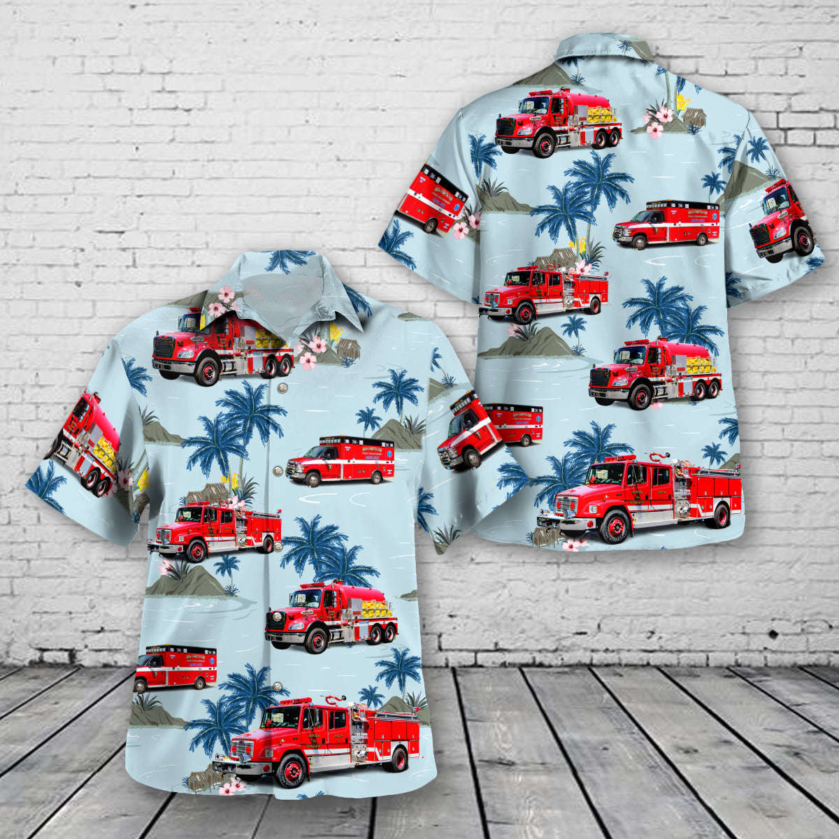 Monson, Massachusetts, Monson Fire Department Hawaiian Shirt Gift for Men Dad Father Gift for Men Dad Father