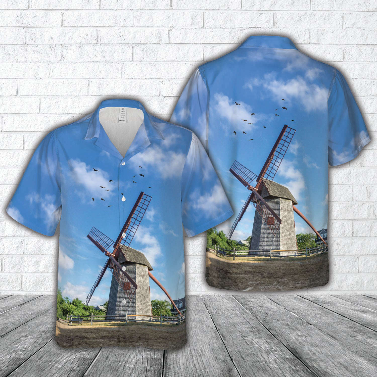 Nantucket Island, Massachusetts, The Old Mill smock mill Hawaiian Shirt Gift for Men Dad Father Gift for Men Dad Father