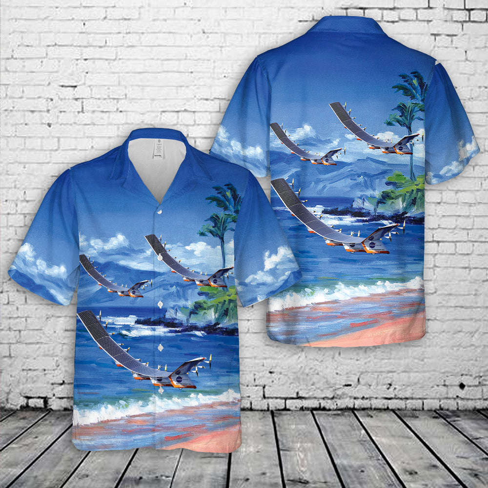 NASA AeroVironment Helios Hawaiian Shirt Gift for Men Dad Father Gift for Men Dad Father