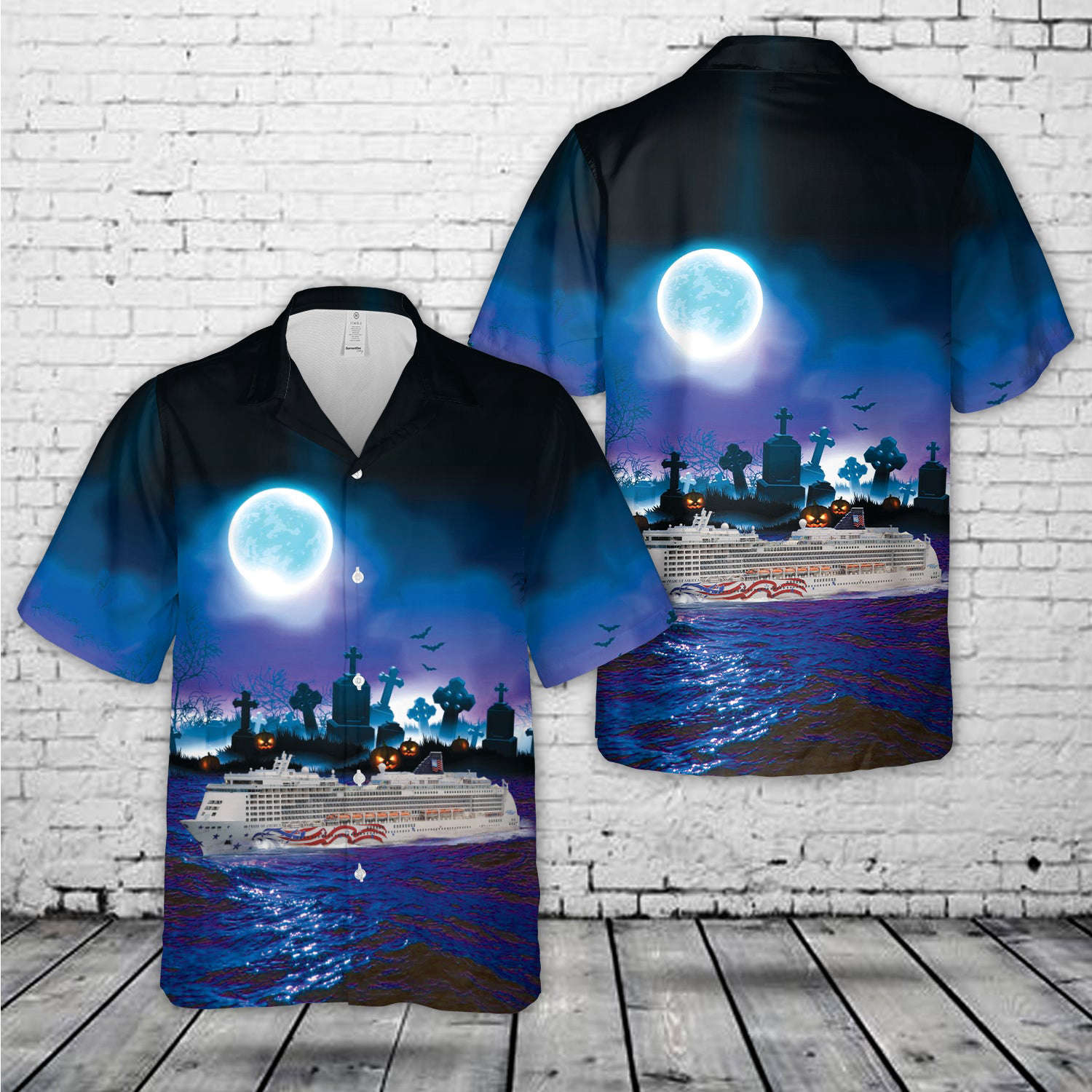 NCL Norwegian Cruise Line Pride of America Halloween Hawaiian Shirt Gift for Men Dad Father Gift for Men Dad Father