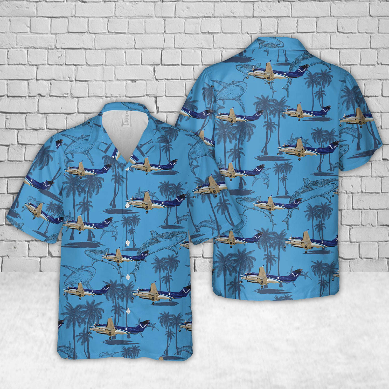 NOAA Beechcraft King Air 350CER Hawaiian Shirt Gift for Men Dad Father Gift for Men Dad Father