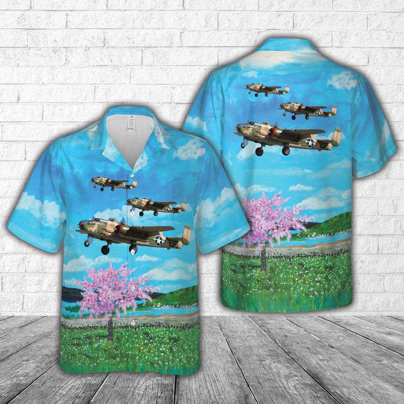North American TB-25N Mitchell Hawaiian Shirt Gift for Men Dad Father Gift for Men Dad Father