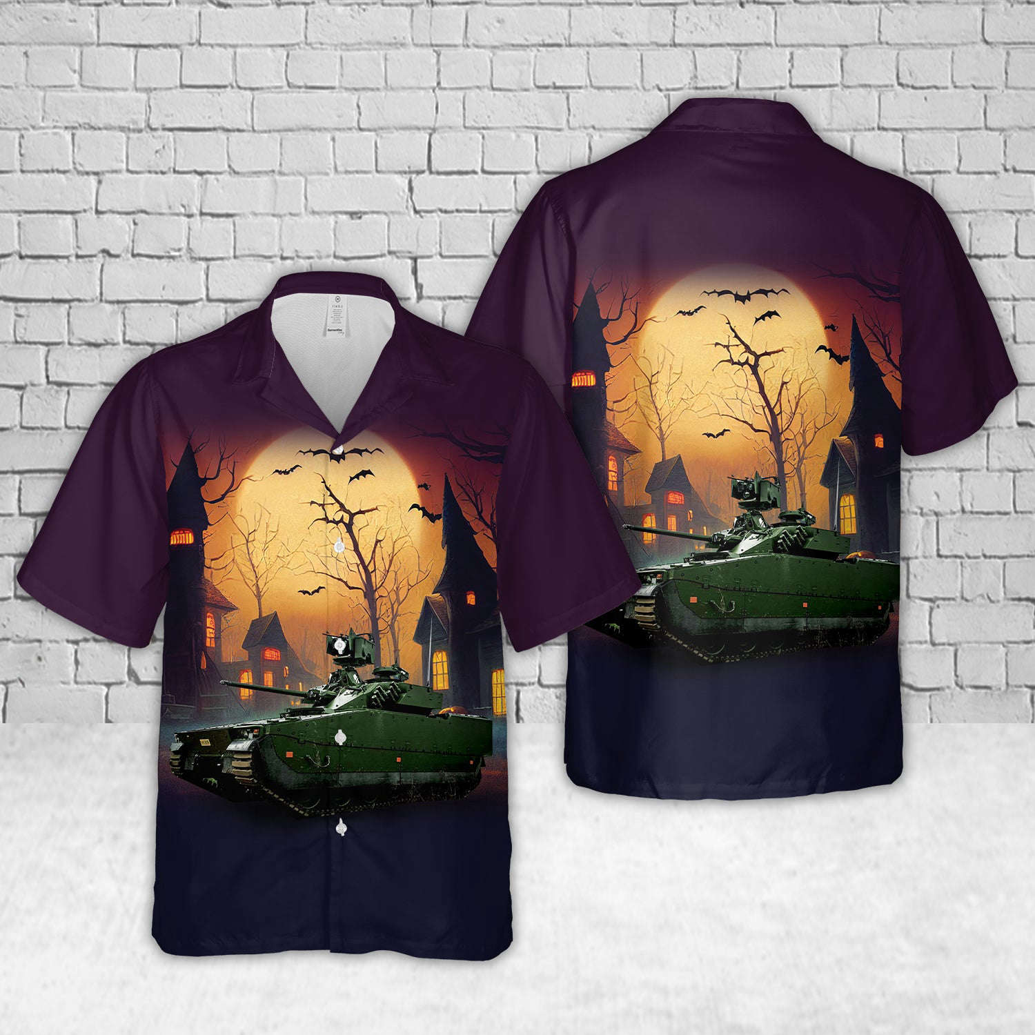 Norwegian Army CV90 Infantry Fighting Vehicle Halloween Hawaiian Shirt Gift for Men Dad Father Gift for Men Dad Father