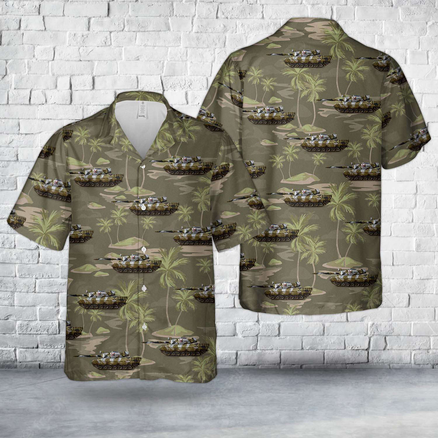 Norwegian Army Leopard I Stridsvogneskadron, 6th Division, NATO winter exercises of 1988 Hawaiian Shirt Gift for Men Dad Father Gift for Men Dad Father