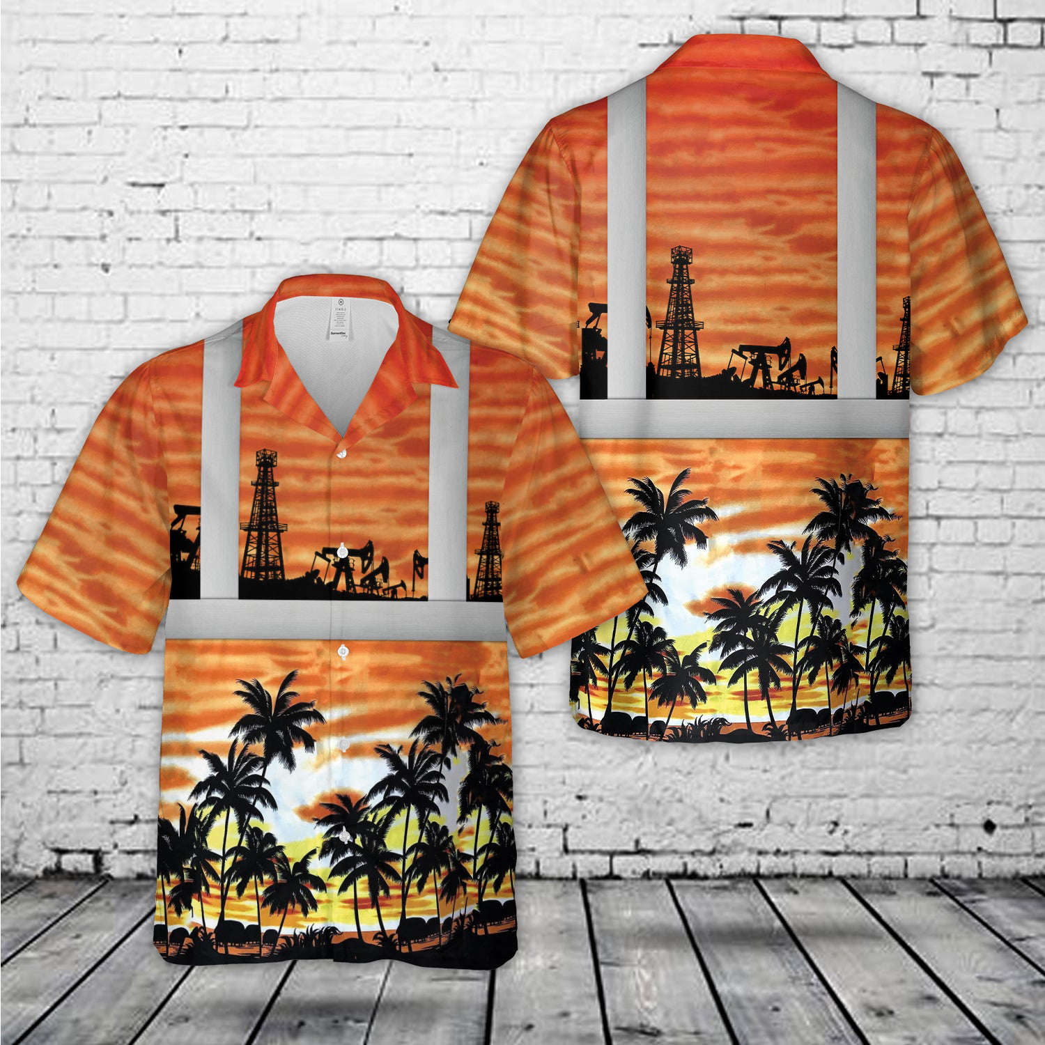 Oilfield Hawaiian Shirt Gift for Men Dad Father Gift for Men Dad Father