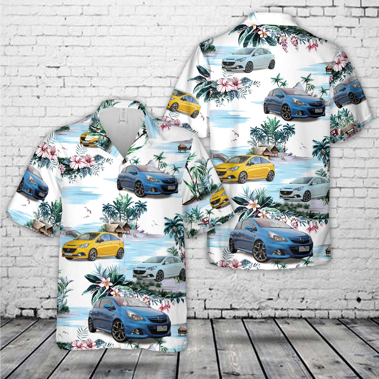 Opel Corsa OPC Hawaiian Shirt Gift for Men Dad Father Gift for Men Dad Father