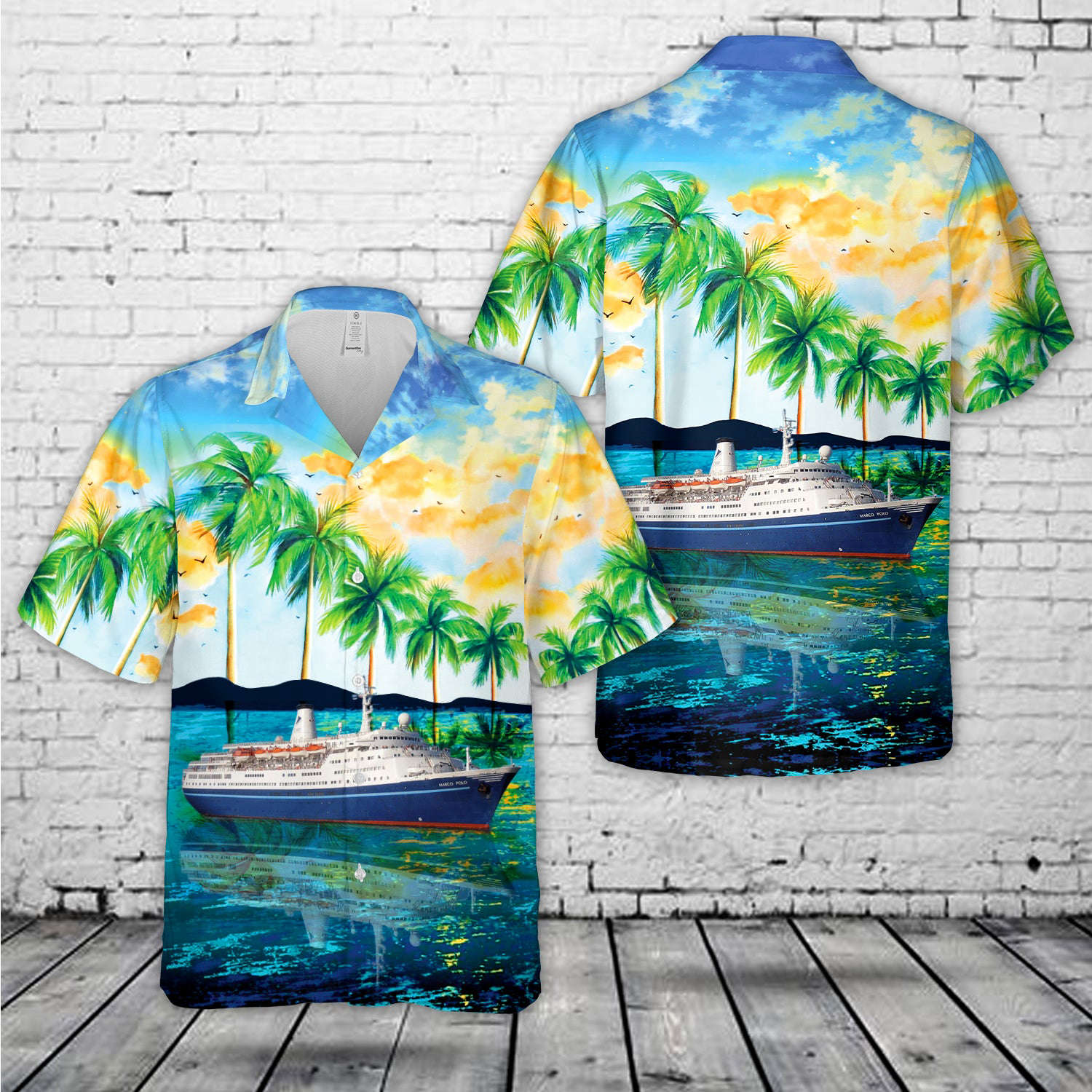 Orient Lines MS Marco Polo Hawaiian Shirt Gift for Men Dad Father Gift for Men Dad Father