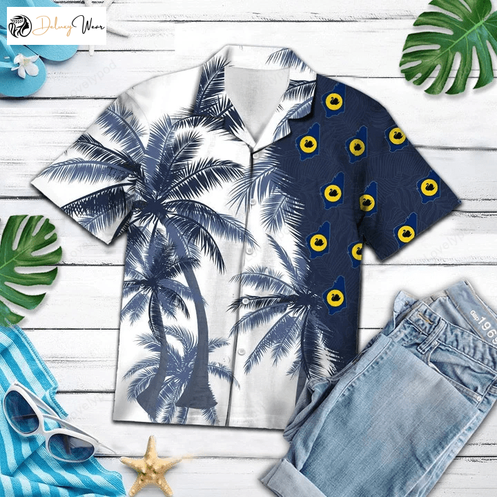 Palm Tree Hawaiian Shirt Gift for Men Dad Father: Perfect Gift for Western Australia Lovers – Unique Pattern!