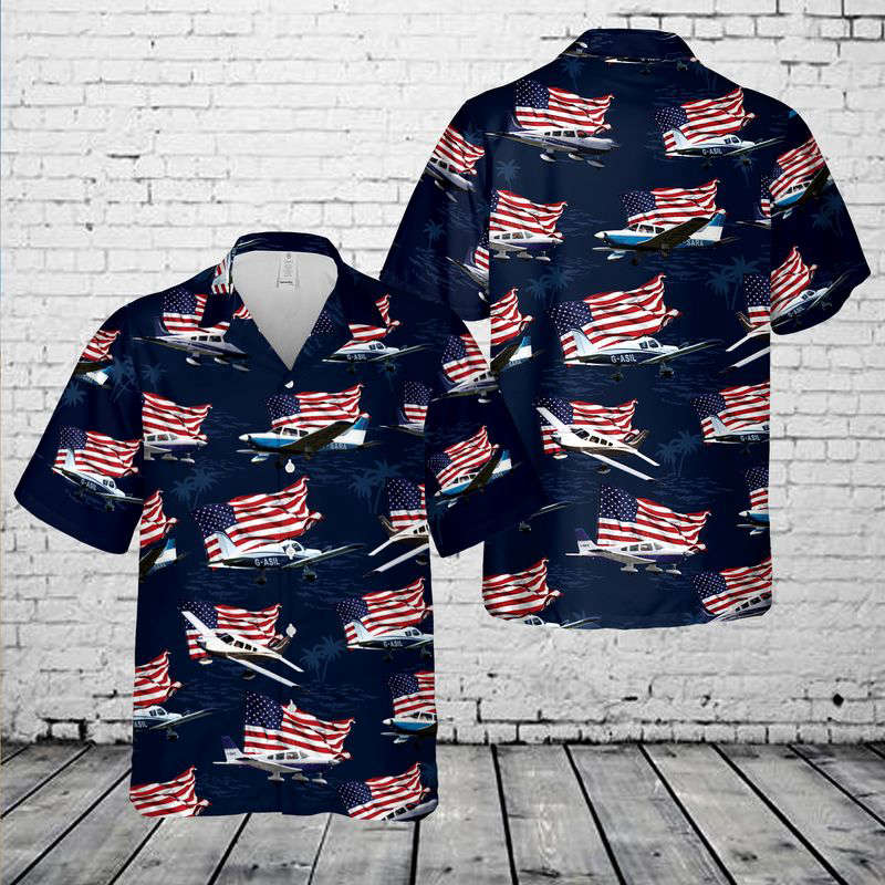 Piper PA-28 Cherokee 4th Of July Hawaiian Shirt Gift for Men Dad Father Gift for Men Dad Father