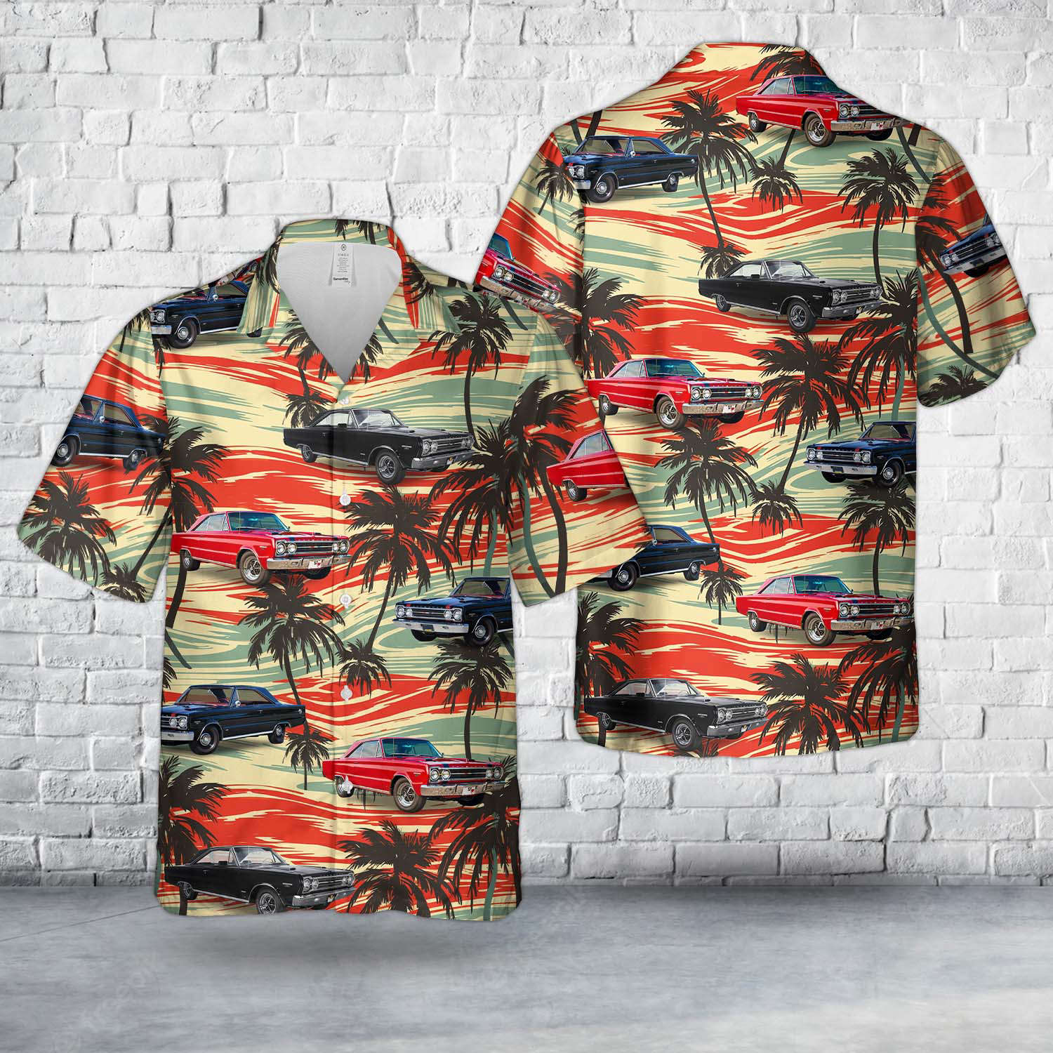 Plymouth GTX (1967) Hawaiian Shirt Gift for Men Dad Father Gift for Men Dad Father