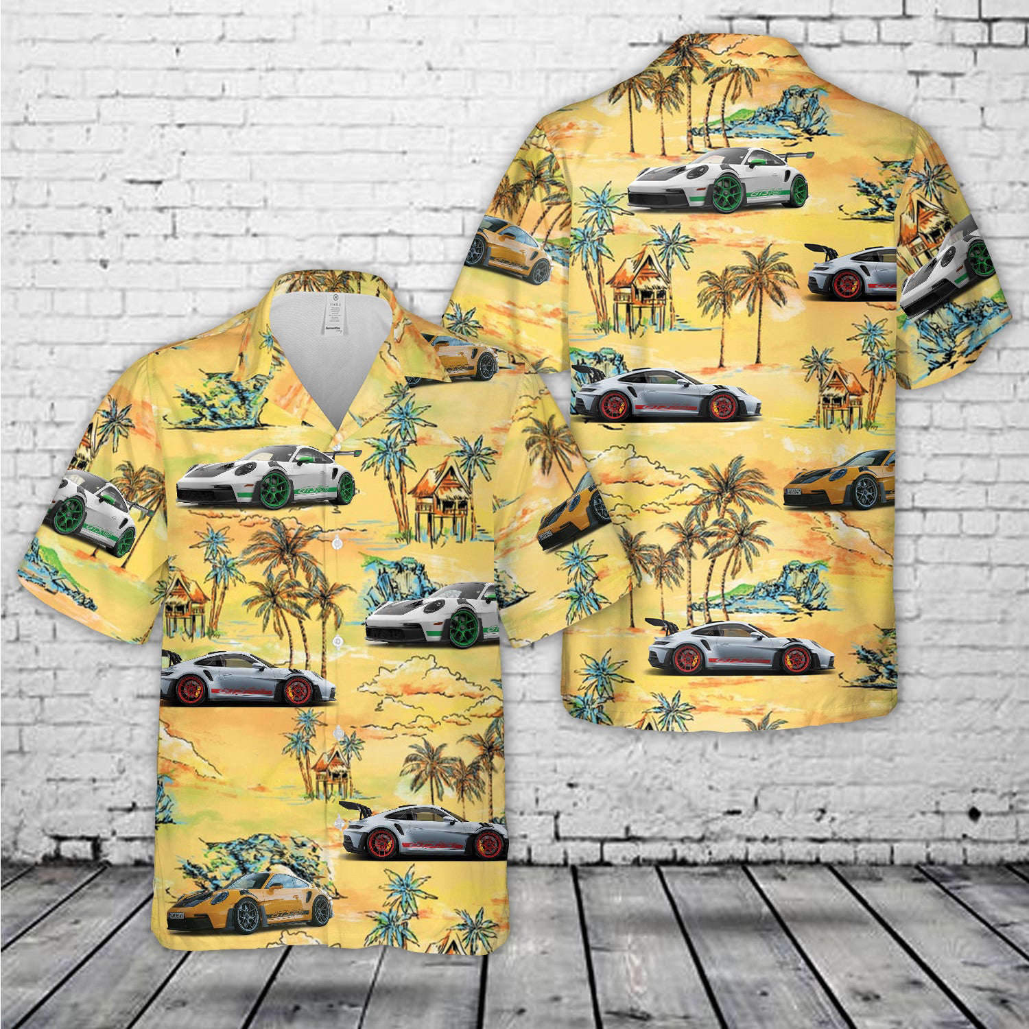 Porsche 911 GT3 RS (992) (2023) Hawaiian Shirt Gift for Men Dad Father Gift for Men Dad Father