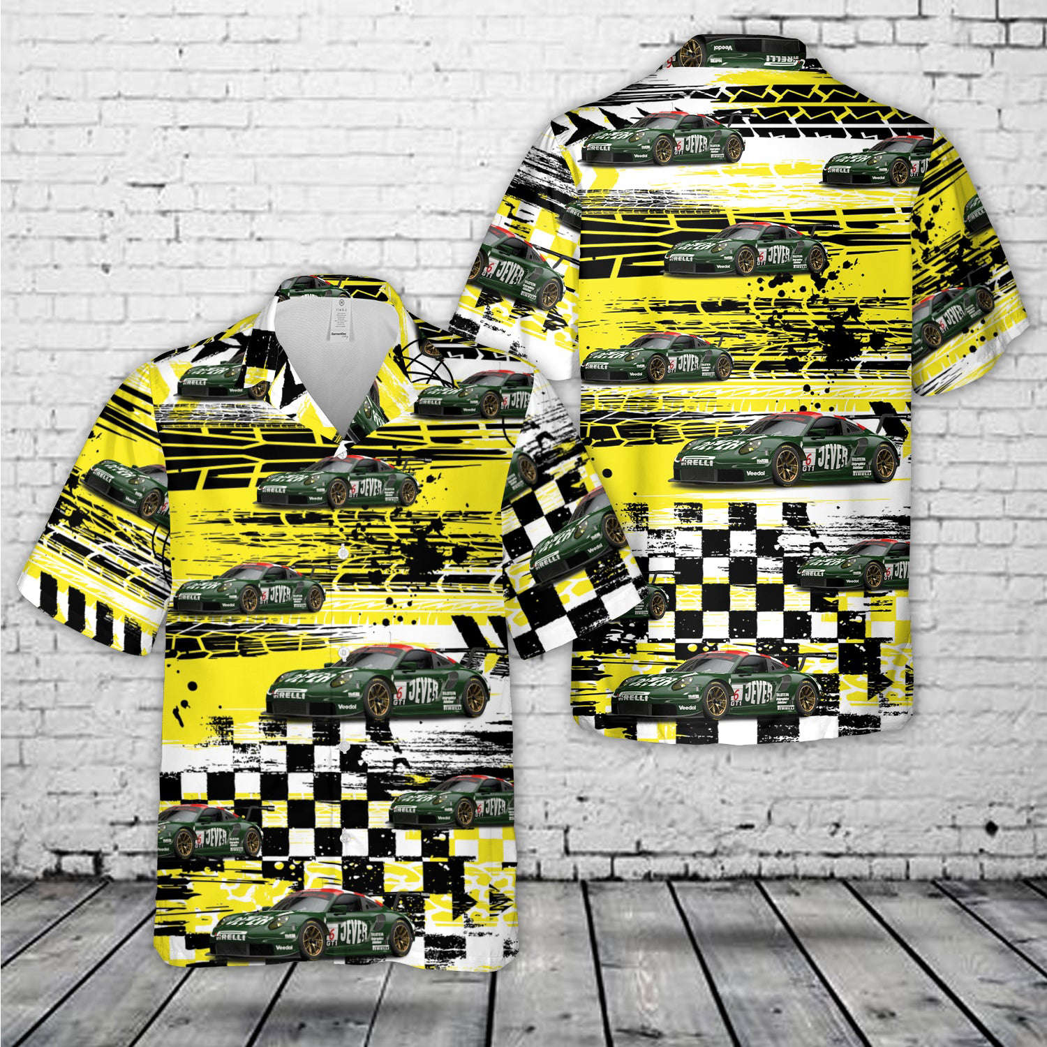 Porsche 911 RSR V2 Hawaiian Shirt Gift for Men Dad Father Gift for Men Dad Father