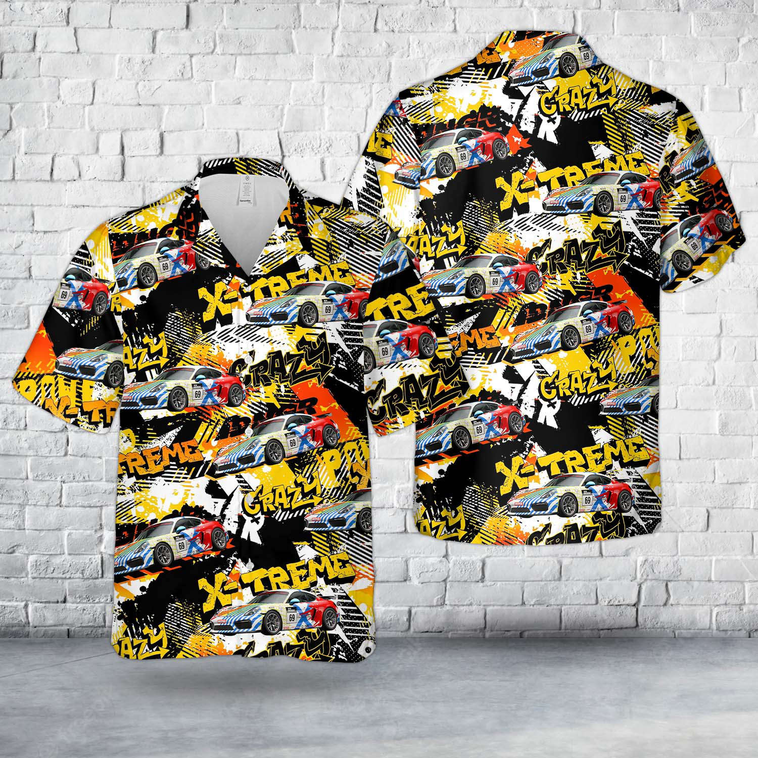 Porsche Cayman GT4 Clubsport Hawaiian Shirt Gift for Men Dad Father Gift for Men Dad Father