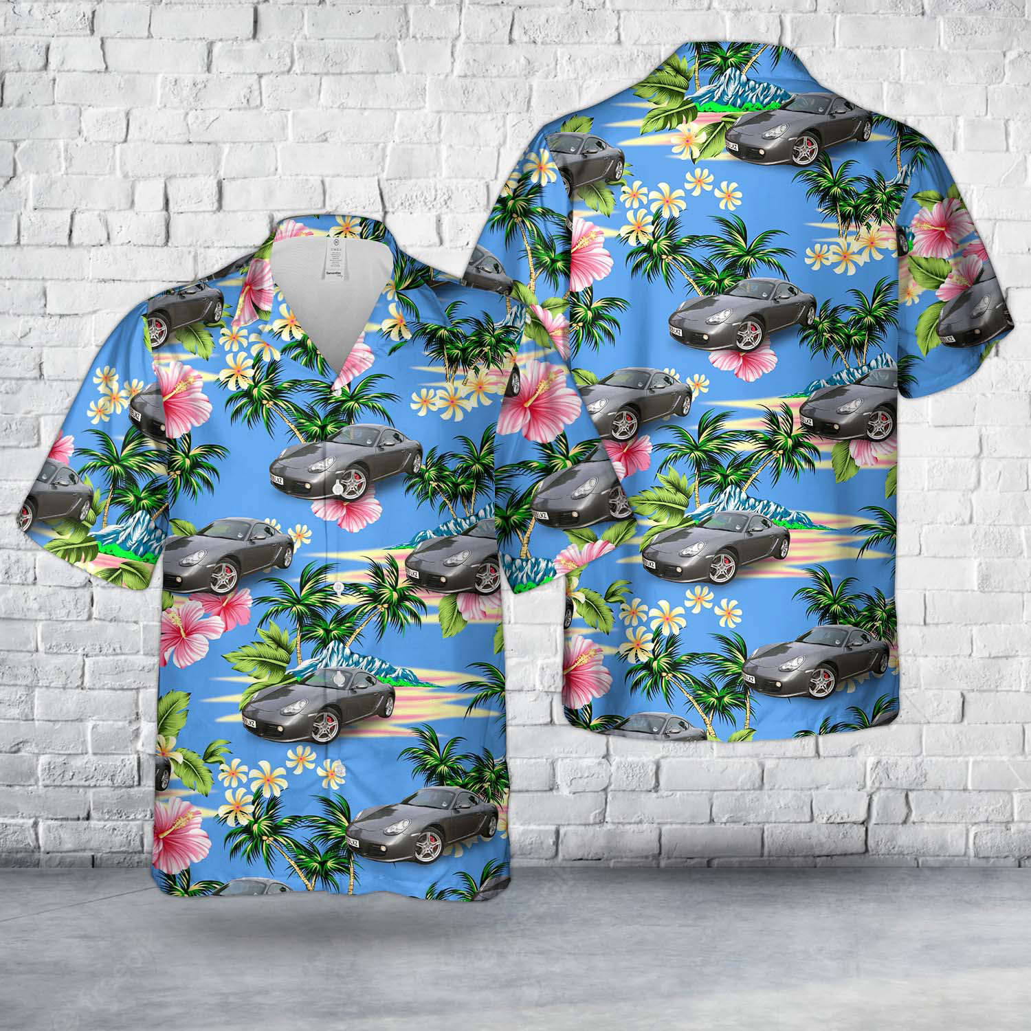 Porsche Cayman S (987.2) Hawaiian Shirt Gift for Men Dad Father Gift for Men Dad Father