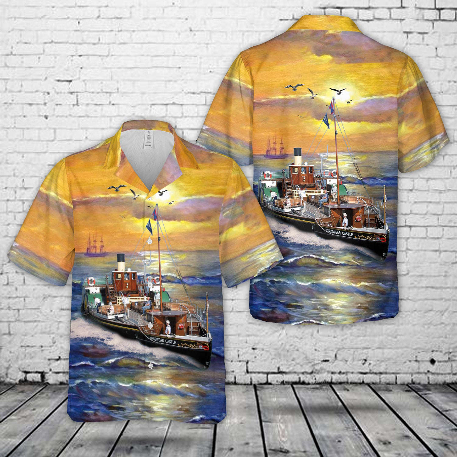 PS Kingswear Castle Hawaiian Shirt Gift for Men Dad Father Gift for Men Dad Father