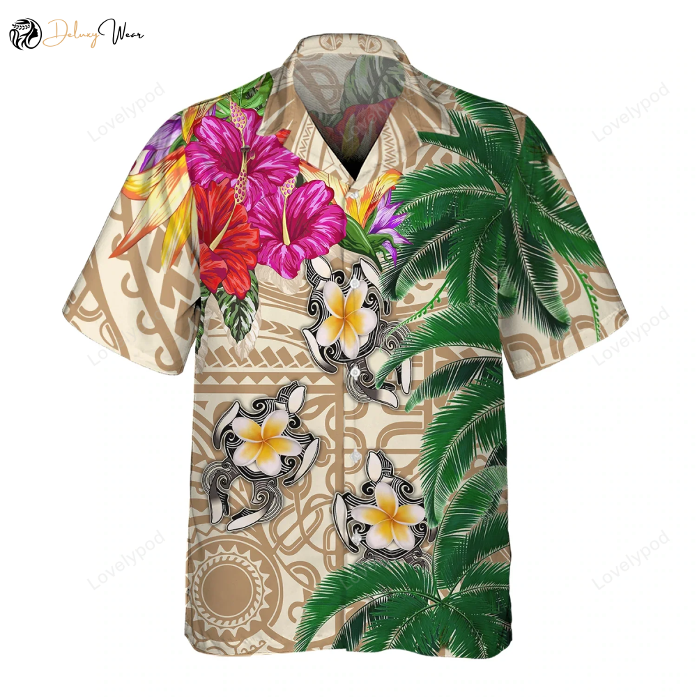 3D Hawaiian Men s Puerto Rico Turtle – Perfect Gift for Turtle Lovers