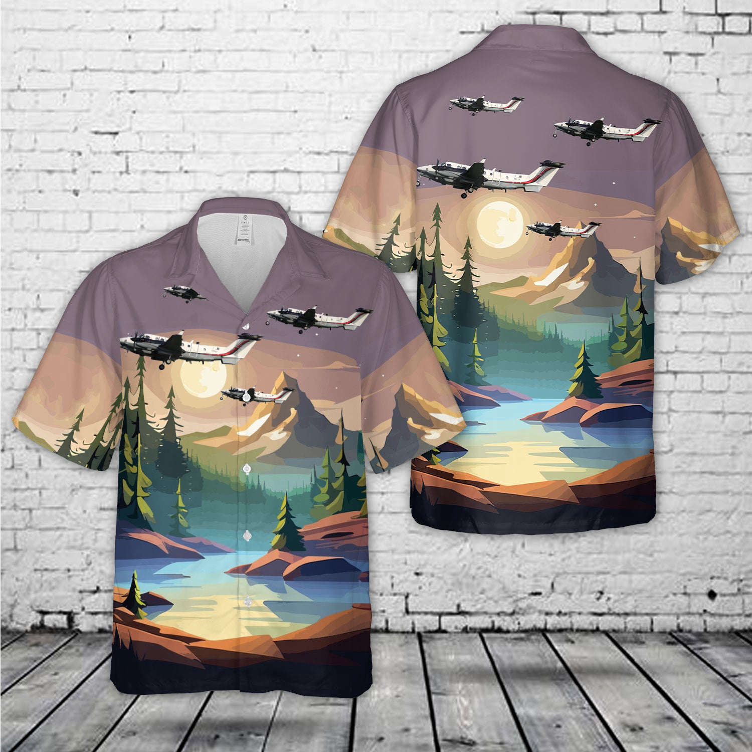 RAF Beechcraft 350ER Shadow R.1 Hawaiian Shirt Gift for Men Dad Father Gift for Men Dad Father
