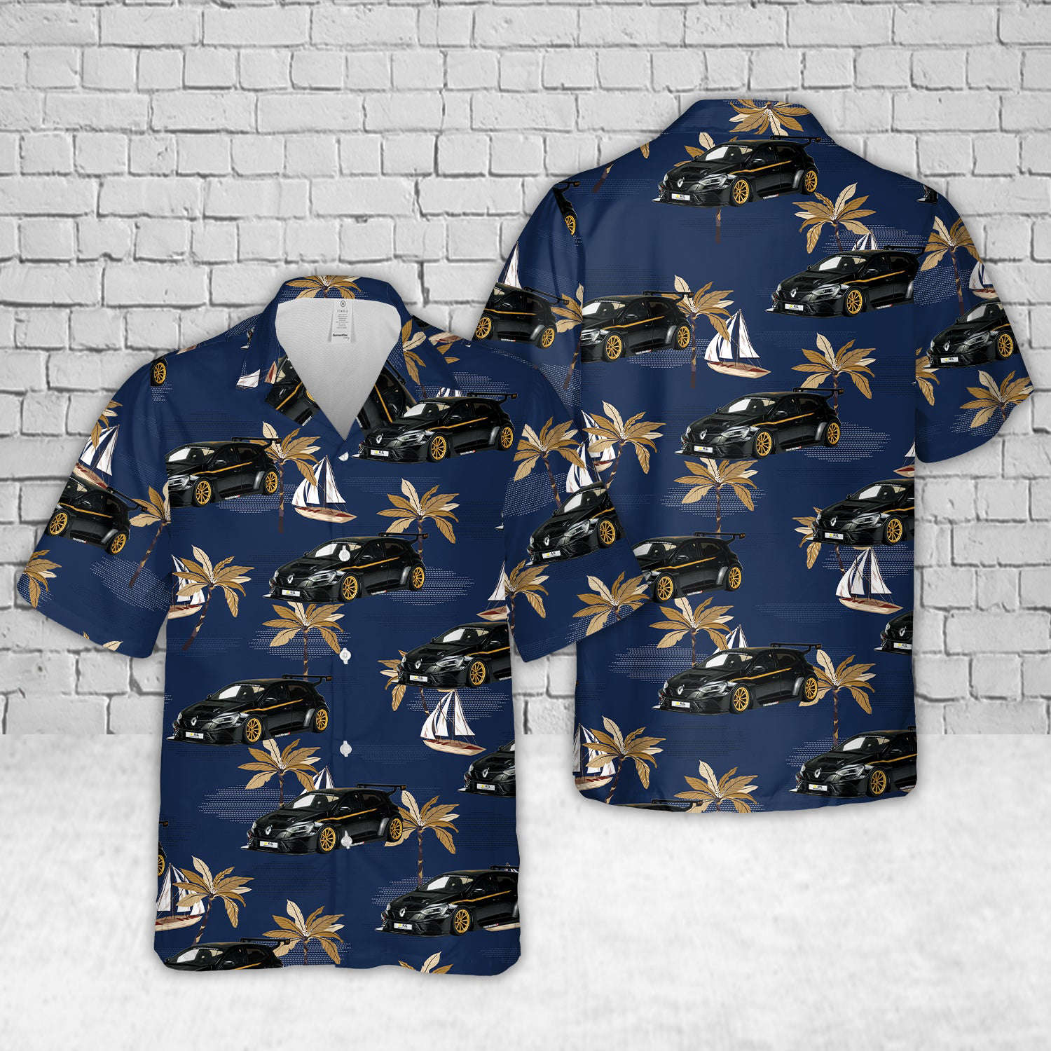 Renault Megane 4 RS TC4 Track Car  Motorsport Black 2020 Hawaiian Shirt Gift for Men Dad Father Gift for Men Dad Father